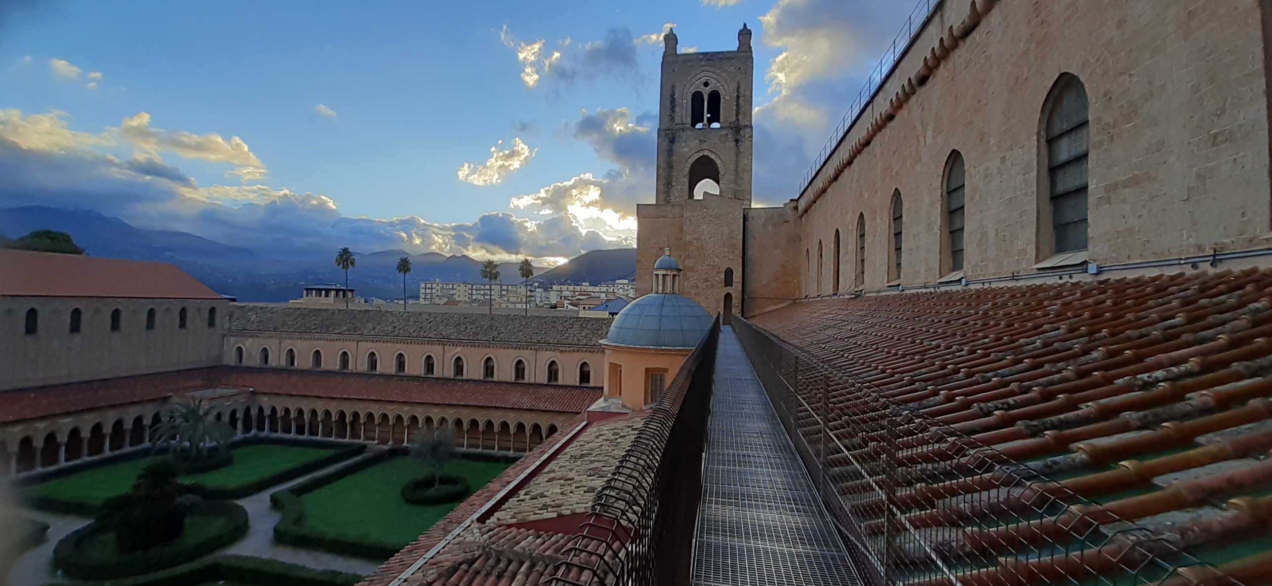 Monreale Cathedral and cloister, high on a hill above Palermo